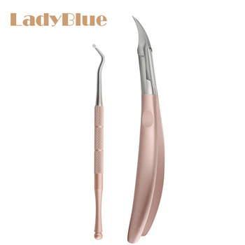 2pcs/set Cuticle Scissors Nail Cuticle Nipper Pedicure Paronychia Trimming Dead Skin Remover Clipper Manicure Nail Art Tool